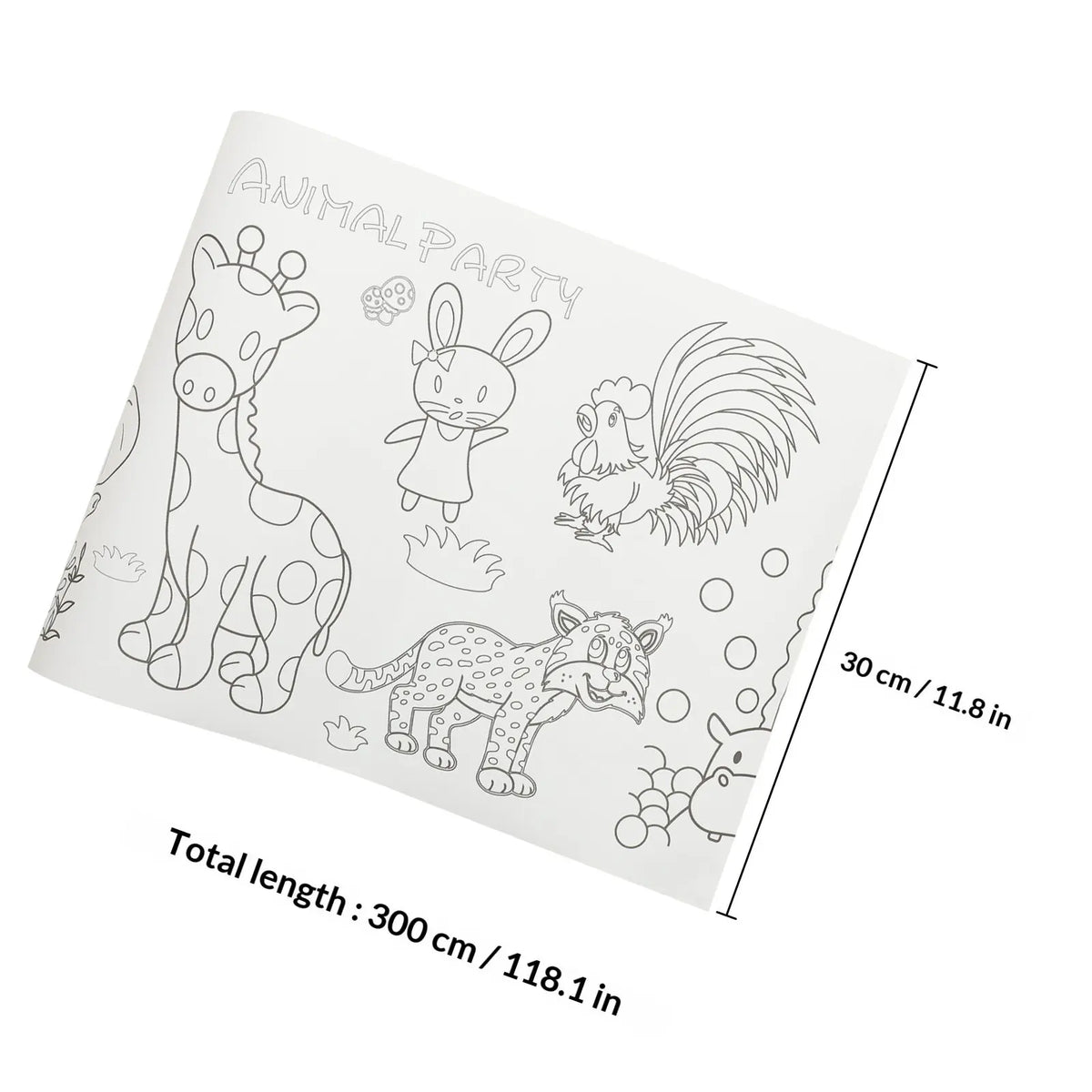 papier colorier géant illustré animaux floraux enfants opaques crayons couleurs stylos bille