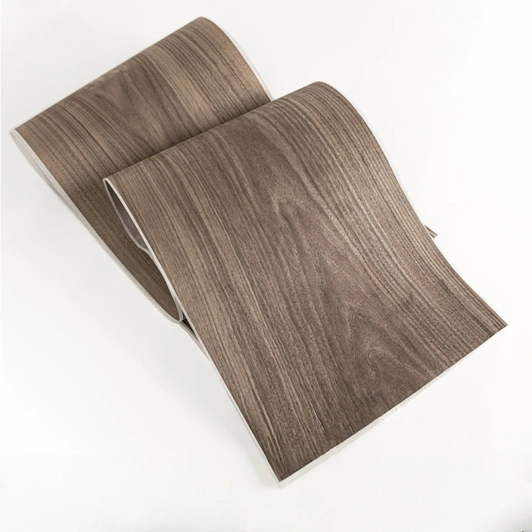 revêtement décoratif bois marron foncé grain visible rouleau flexible 0.5mm épaisseur moderne imitation naturelle