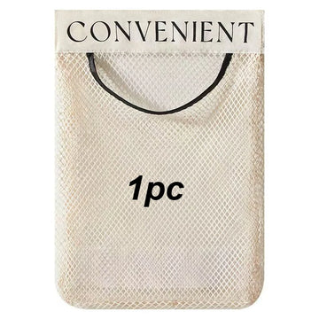sacs rangement mesh réutilisables velcro blanc noir convenients semi transparents minimaliste