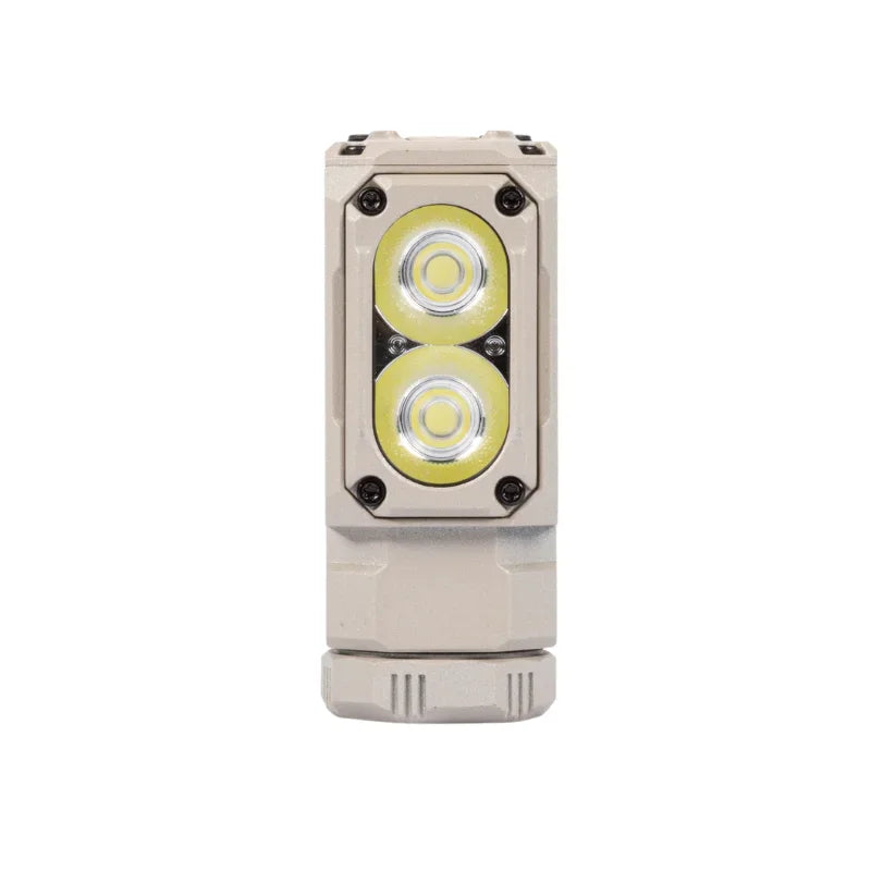 lampe torche rechargeable led beige noir vert olive moderne robuste deux diodes centralisée băng