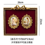 cadres decoratifs or ornements floraux angelots baroque decoration murale fixations murales luxe maison