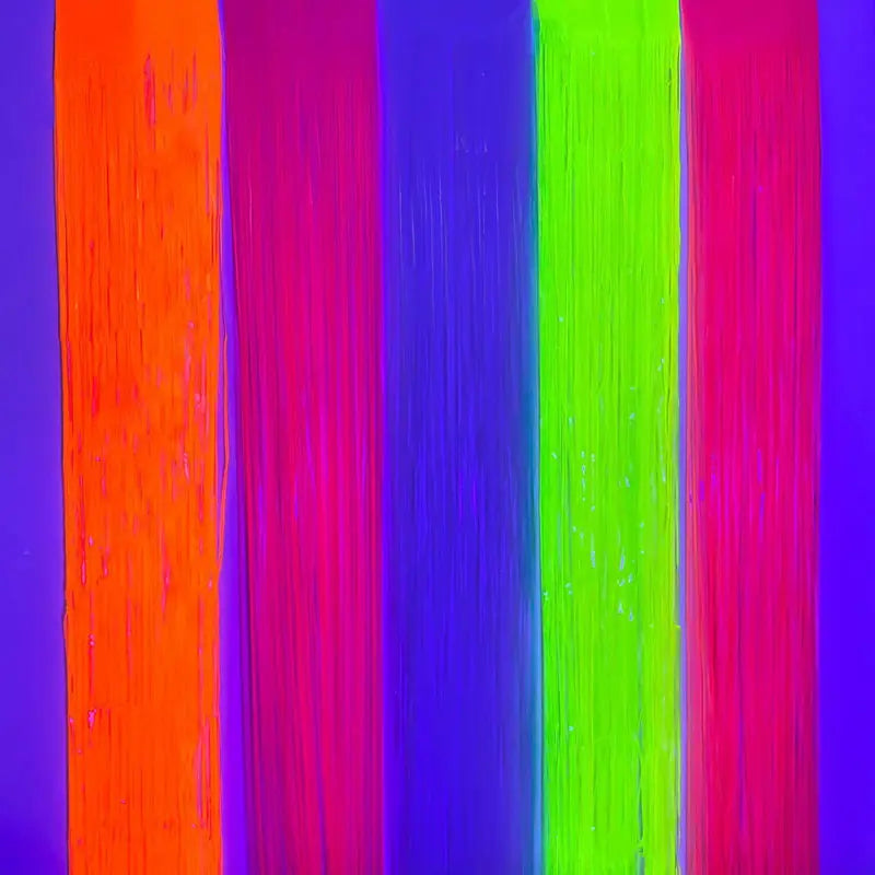 rideau pluie vert fluo moderne rayures horizontales adhésif double face anniversaire mariage festif