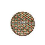 assiettes rotin colorées motifs géométriques naturel vert bleu jaune rouge traditionnel artisanal