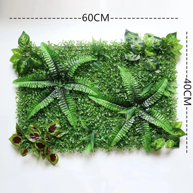 plante artificielle feuillage vert fleurs rouges décoration jardin extérieur naturel moderne fête maison