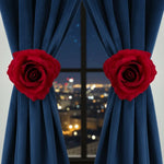 rideaux blancs velours roses classiques bleus rouges violets roses tissu