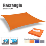 voile soleil orange rayures horizontales moderne anti uv patio jardin