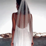 voile mariée blanc classique femme wedding bohemia romantique trendy original photo party bridal