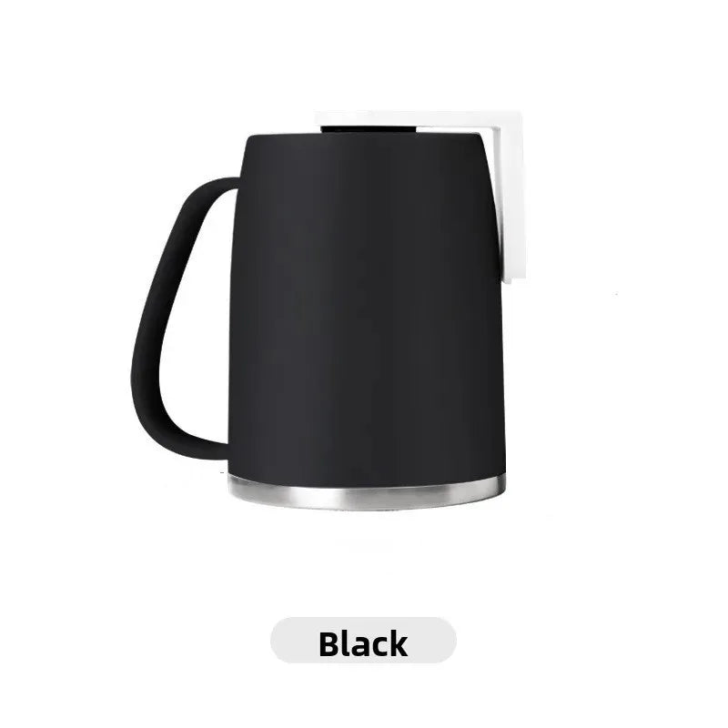 tasse fixe mur magnétique blanc gris moderne minimaliste couvercle support mural