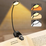 lampe led rechargeable sans fil pince ajustable interrupteur tactile lumière portable moderne noire