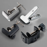 pinces modernes matériaux fer plastique finition chrome noir blanche vis serrage