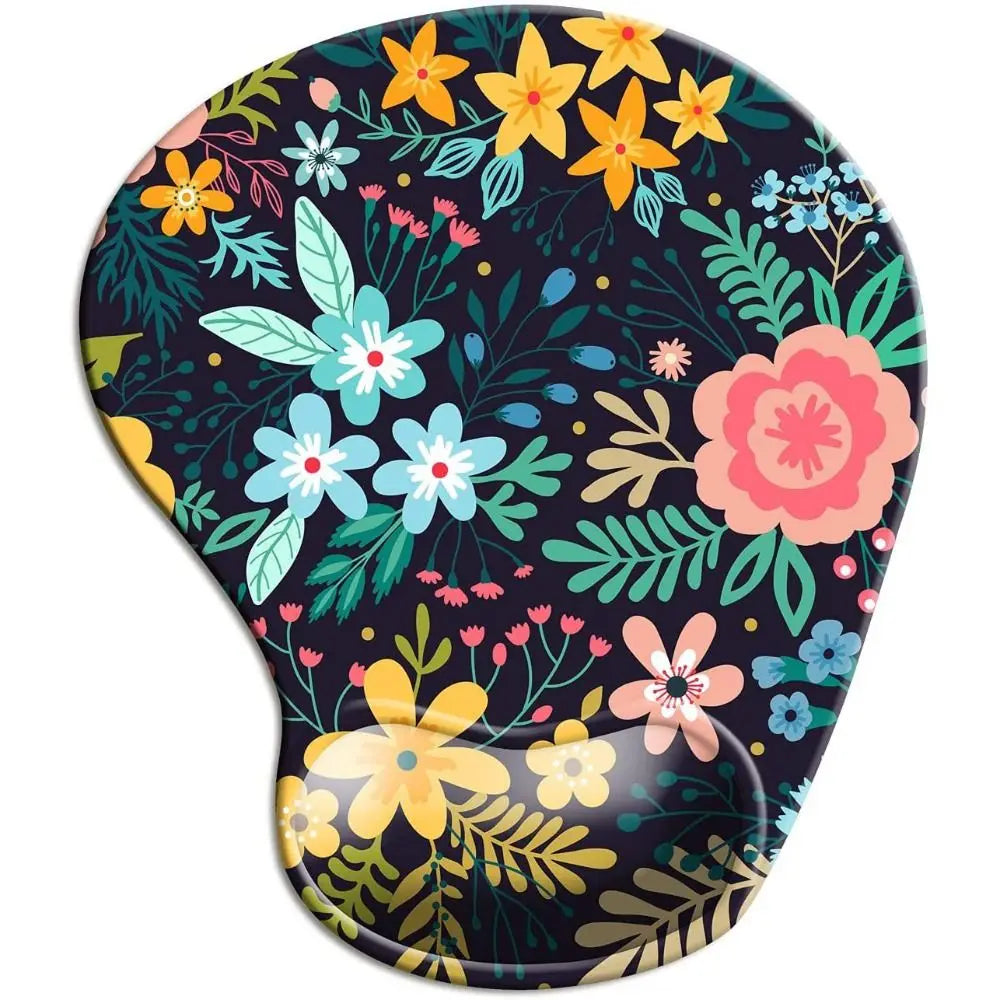 coussin souris ergonomique multicolore floral adhésif gamer portable abstraits motifs opaques