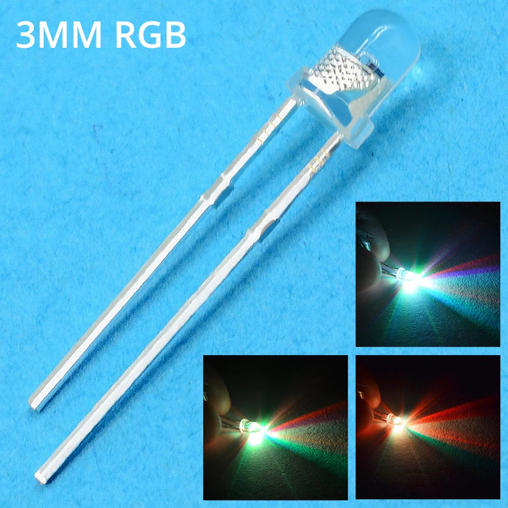 diodes led ronde 3mm bleu vert rouge blanc chaud jaune blanc rose violet orange