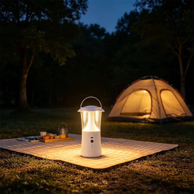 lampe portable led étanche camping trois couleurs gradation progressive suspensionextérieur