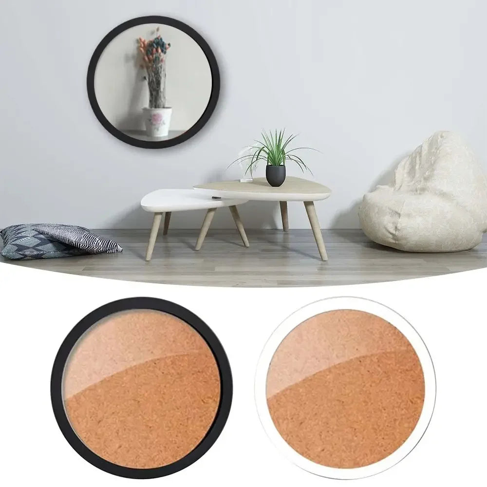 cadres photo ronds décoration murale bois texturée moderne minimaliste bohème différents