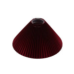 abat jour plissé rouge gris moderne imprimé floral annuel métallique table lampshade contemporain déco