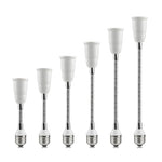 adaptateur lampe flexible blanc doré noir texture métallique moderne câble souple 20cm 30cm 40cm