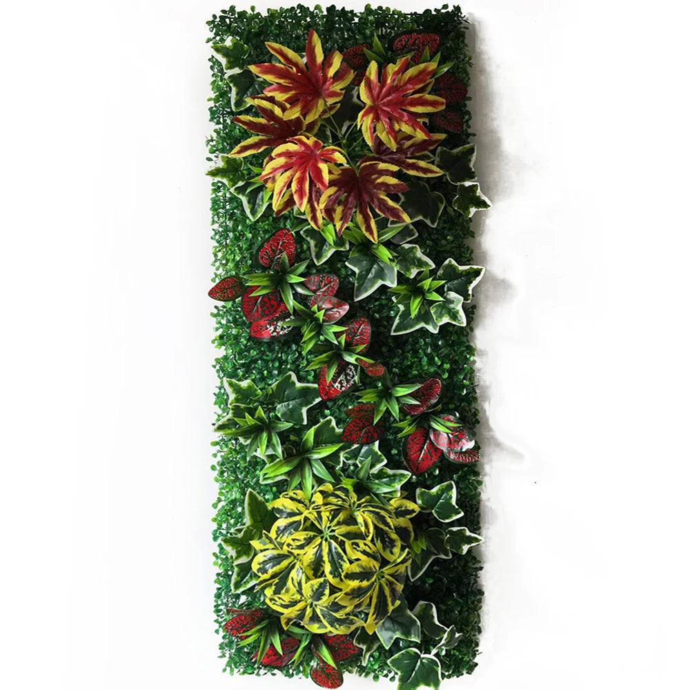 plante artificielle décorative fleurs rouges blanches jardin intérieur extérieur