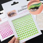 stickers autocollants brillants modernes transparents rouges verts bleus noirs adhésifs 9cm 9cm