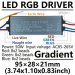 kit led rgb 50w blanc bleu vert rouge dégradé trois couleurs moderneintérieur