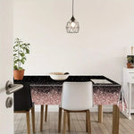 nappe jetable noire rose gold paillettes festive mariage anniversaire dégradée étoilée opaques festives glamour