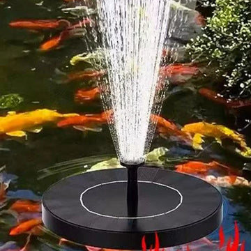 fontaine solaire moderne panneau noir texture solaire adhésif pompe eau amovible batterie diffuseurs bague