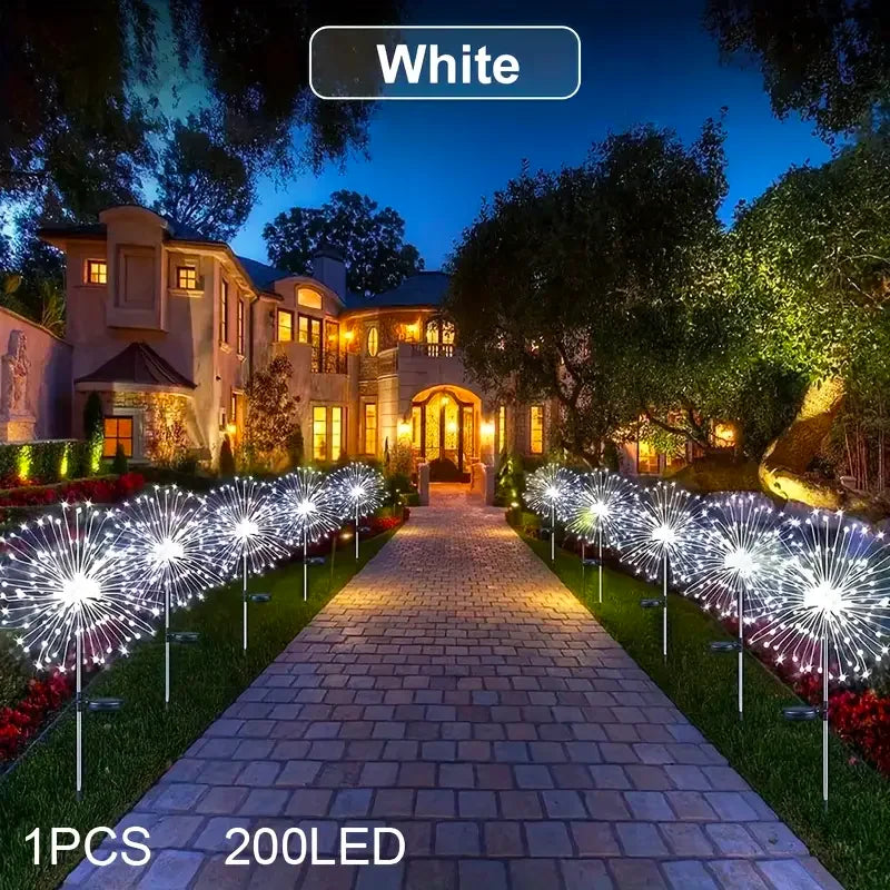 lampe solaire fleur décorative extérieur piquet jardin led coloré lumière fête jardin Noël extérieur