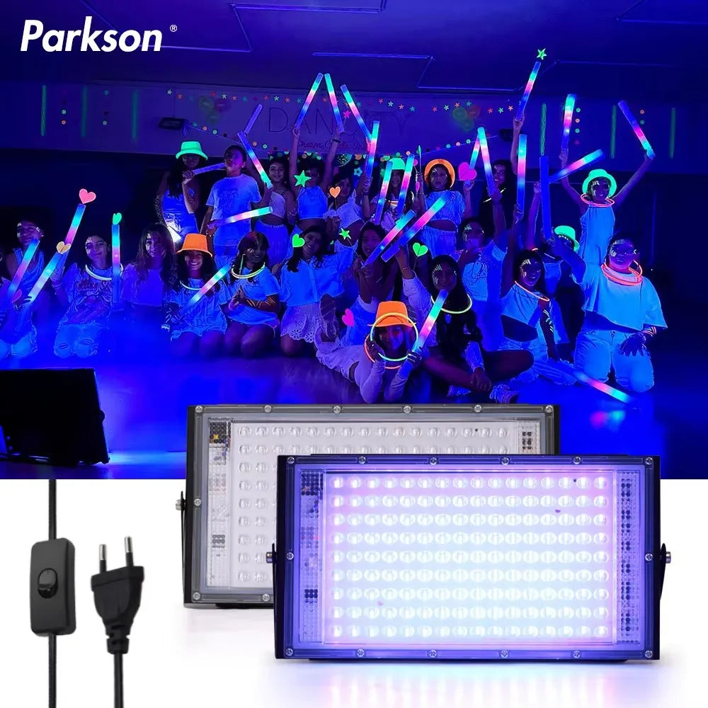 lampe uv led 100w bleu moderne câble alimentation interrupteur led chip 2835