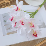 bouquet fleurs artificielles orchidées rose blanc moderne décoration intérieure mariage anniversaire chambre
