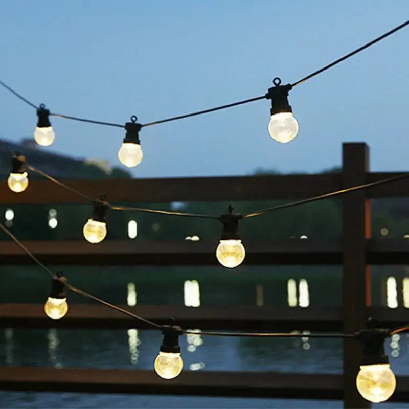 support led e27 extérieur étanche or noir blanc moderne clips câbles connecteurs