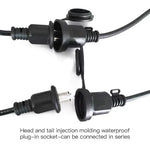 support led e27 extérieur étanche or noir blanc moderne clips câbles connecteurs