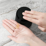 distributeur savon liquide noir mat moderne minimaliste plastique opaque rechargeable salle bain cuisine