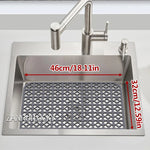 tapis protection silicone moderne gris perforations antidérapant cuisine vaisselle fond évier résistance chaleur