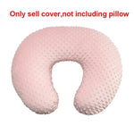 housse coussin allaitement bébé dessin animé elephants arc ciel polyester doux confortable fourrure points