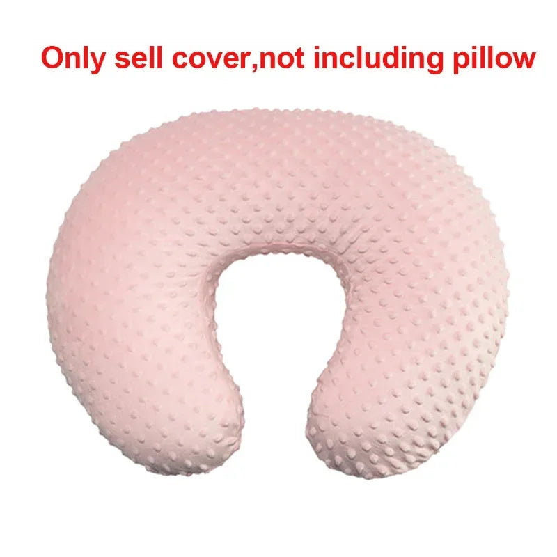 housse coussin allaitement bébé dessin animé elephants arc ciel polyester doux confortable fourrure points