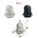 prise lampe e14 e27 blanc noir moderne base lampe led pendante plafonnier