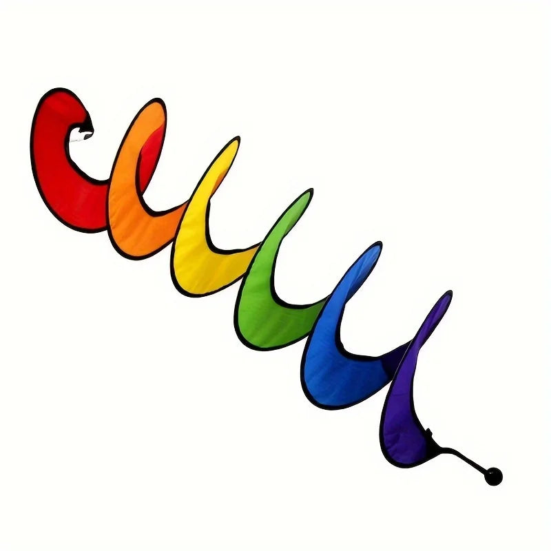 spirale décorative moderne arc ciel rouge orange jaune vert bleu violet small medium large