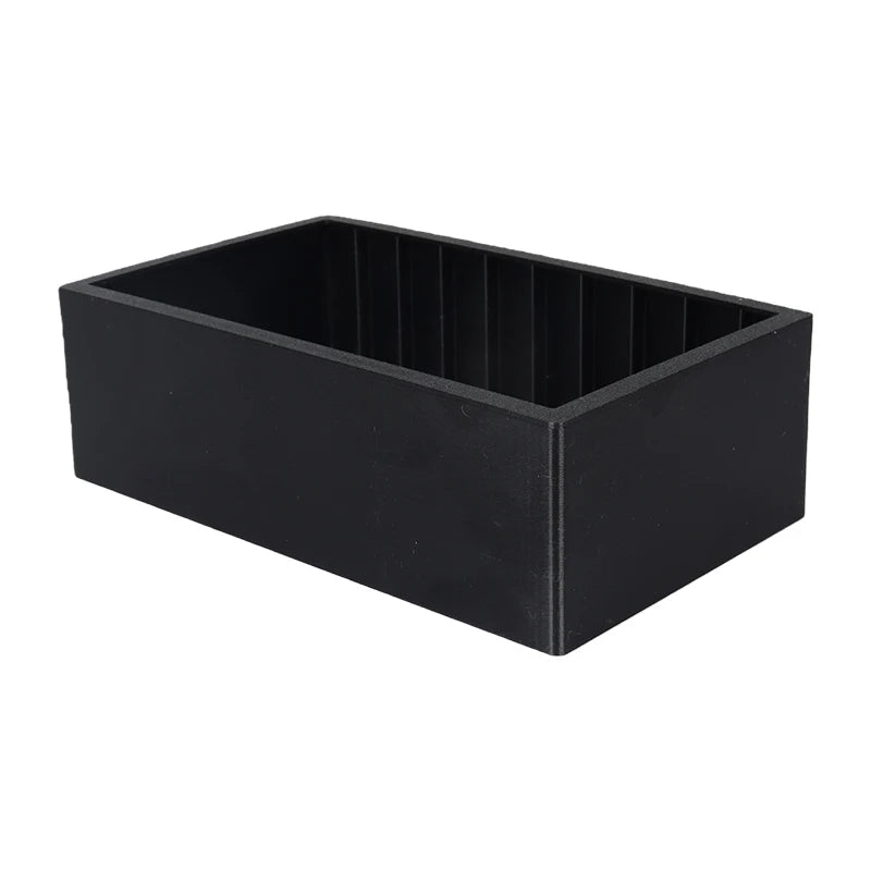 rangement cassettes audio noir boîte plastique opaque boitiers transparents modernes salon.storage organizer