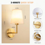 applique murale moderne dorée télécommande incluse éclairage led rechargeable 15 couleurs variées texture métallique