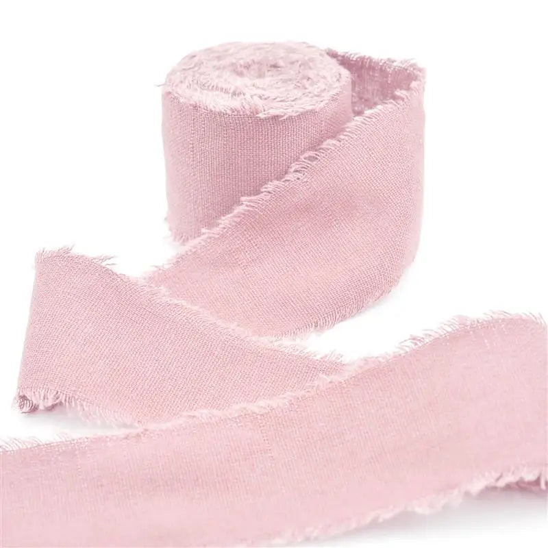 rubans coton coloris unis classiques vert olive jaune rose pâle rouge bleu blanc marron