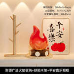 bougies décoratives créatives flammes stylisées bois modernes intérieur extérieur festive cadeau rouge orange