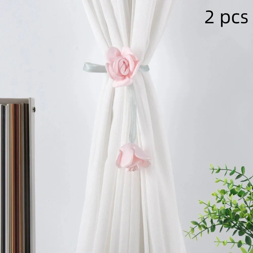 rubans fleurs tulipe couleur rose beige jaune vert clair décoratifs ajustables intérieurextérieur