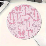 tapis souris rose arcs étoiles moderne antidérapant caoutchouc accessoire petit motif décoratif