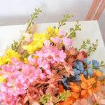 bouquet fleurs artificielles soie multicolore moderne intérieur mariage wedding deco