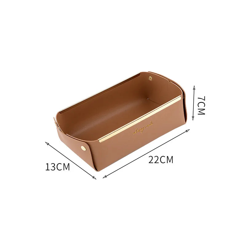 boîtes rangement cuir pliables marron gris vert modernes respectueux environnement charge lourde 60litres