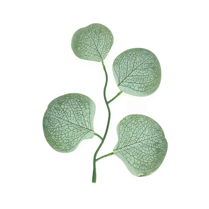 décoration table branche eucalyptus artificielle soie verte claire fête mariage 65cm