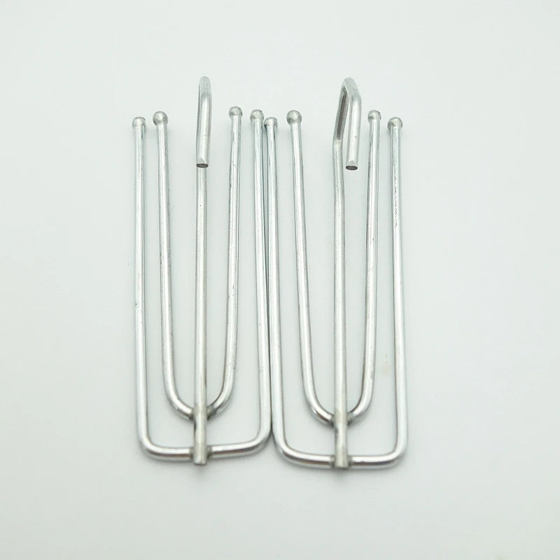clips métalliques inoxydables moderne argentés lisses 15 pièces 30 pièces 60 pièces