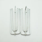 clips métalliques inoxydables moderne argentés lisses 15 pièces 30 pièces 60 pièces