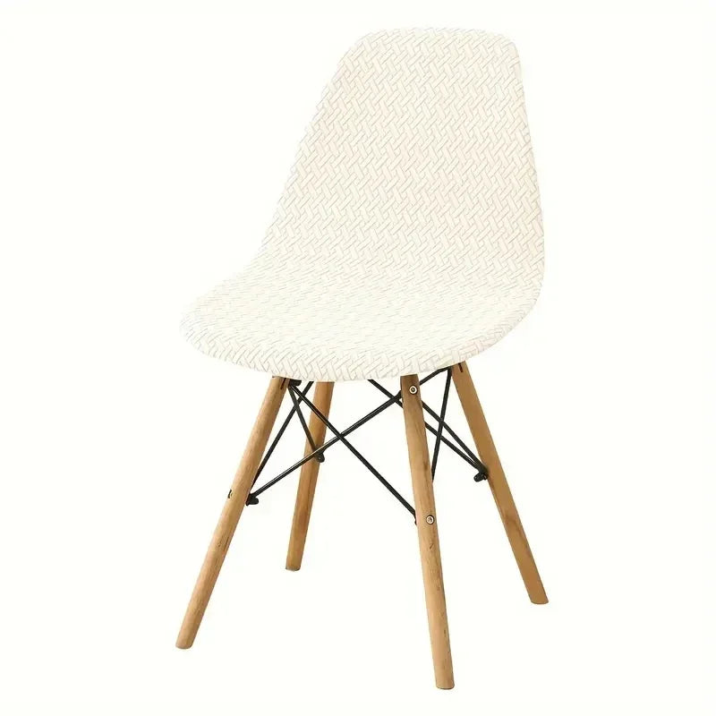 housse chaise extensible tissu motifs géométriques moderne vert gris noir festive mariage banquet
