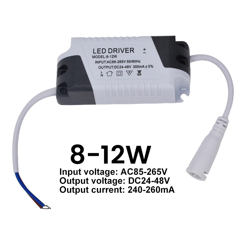 adaptateur alimentation led driver 24v 12w 18w 24w gris noir électronique