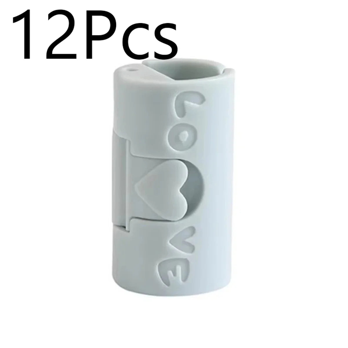 clips rangement adhésifs rose gris coeurs gravés modernes minimalistes 3pcs 6pcs 12pcs 18pcs